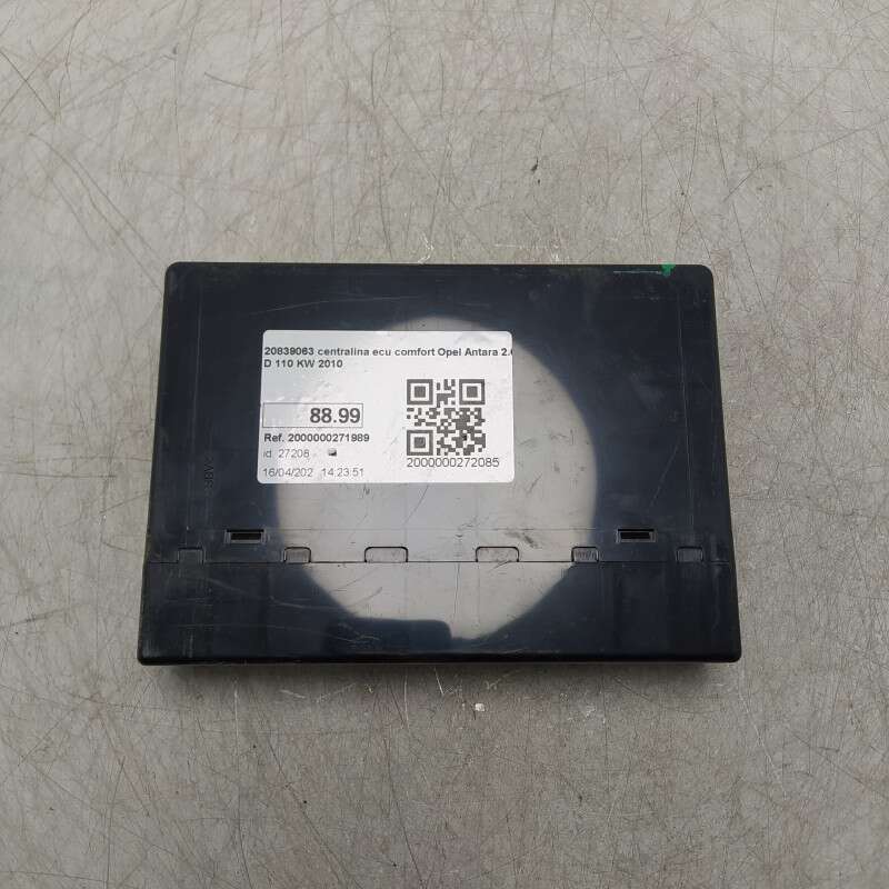 20839063 centralina ecu comfort Opel Antara 2.0 D 110 KW 2010