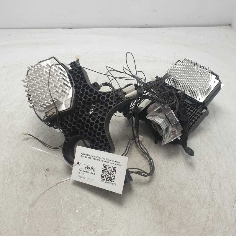 83A941036 parte interna faro fanale proiettore Audi Q3 2.0D DFG 2019 ant dx full led x ricambi