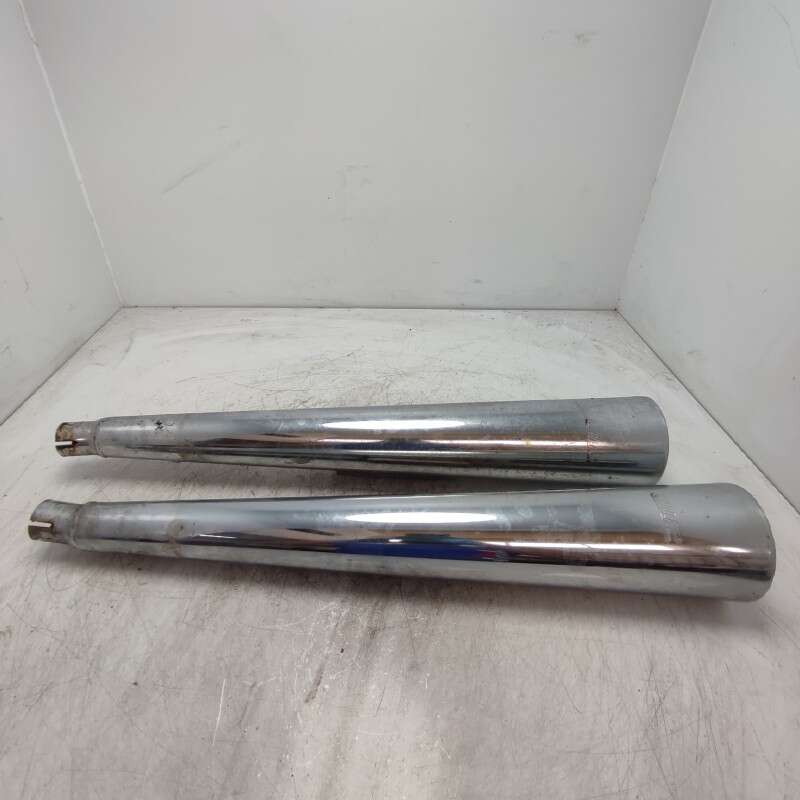 Coppia terminali scarico marmitte silenziatori Suzuki GS 400 38KW 1984 Sito vintage