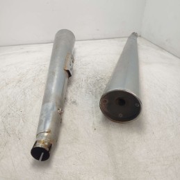 Coppia terminali scarico marmitte silenziatori Suzuki GS 400 38KW 1984 Sito vintage