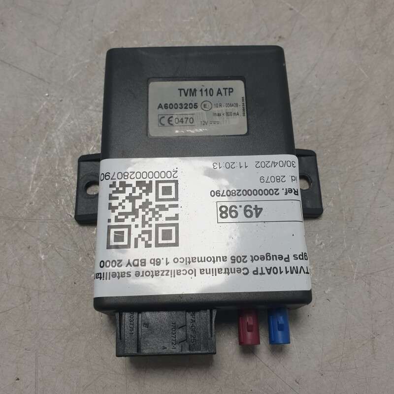 TVM110ATP Centralina localizzatore satellitare gps Peugeot 205 automatico 1.6b BDY 2000