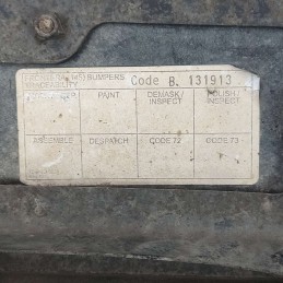 07059827 paraurti con rinforzo e cantonali Opel Frontera B 1998-03 grigio con graffi