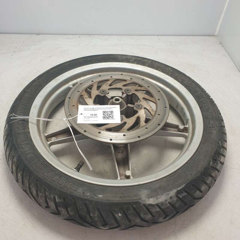Cerchio in lega ruota ant Kymco People S 200cc 2007 E 16x2.50 F417 Boahsin pneumatico consumato 90/90-16