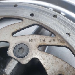 Cerchio in lega ruota ant Kymco People S 200cc 2007 E 16x2.50 F417 Boahsin pneumatico consumato 90/90-16