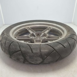 Cerchio in lega ruota post Kymco People S 200cc 2007 E 16x3.00 F417 Boamax pneumatico consumato 120/80-16