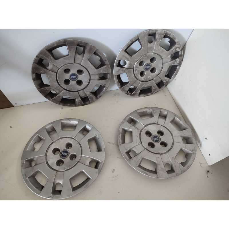 COPRI CERCHI COPPE COPPETTE BORCHIE X4 FIAT IDEA 2003-12 51718117 USATE