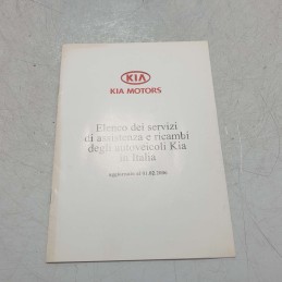 Manuale uso e manutenzione originale Kia Sportage 2.0d D4EA 2007 in italiano 