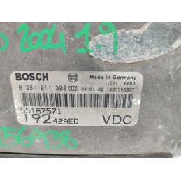 CENTRALINA MOTORE FIAT STILO 192 1.9 JTD 2001-10 BOSCH 0281011398 55187571 