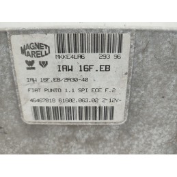 CENTRALINA MOTORE FIAT PUNTO 1.1 8V MAGNETI MARELLI IAW16FEB 46467018 USATA