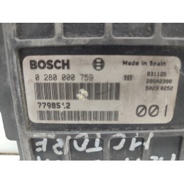 CENTRALINA MOTORE FIAT UNO 1.0 BOSCH 0280000759 7798512 USATA