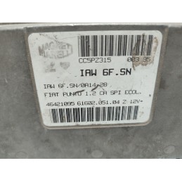 46421095 CENTRALINA MOTORE FIAT PUNTO 176 1.2 MAGNETI MARELLI IAW6FSN 