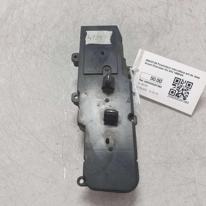 56042136 Pulsantiera interruttore ant dx Jeep Grand Cherokee WJ 4X4 1998-04