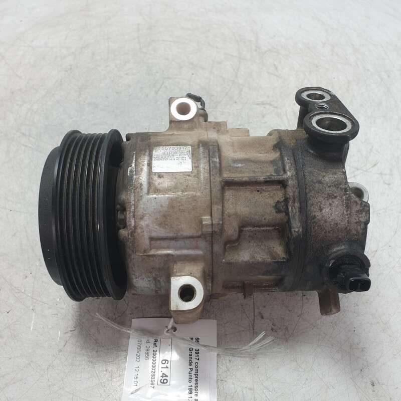 55703917 compressore aria condizionata clima Fiat Grande Punto 199 1.3 MJT 90 CV 2007-10