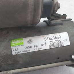 51823860 motorino avviamento Fiat 500 312 1.3 MJT 55KW 2009 Valeo