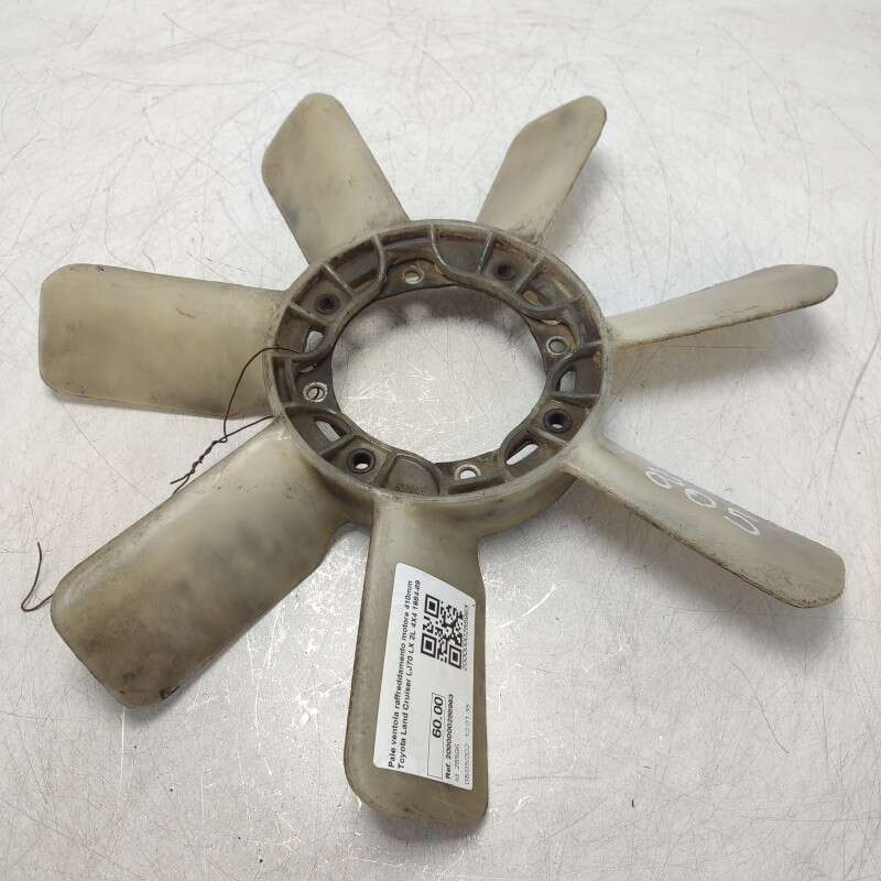 Pale ventola raffreddamento motore 410mm Toyota Land Cruiser LJ70 LX 2L 4X4 1984-89