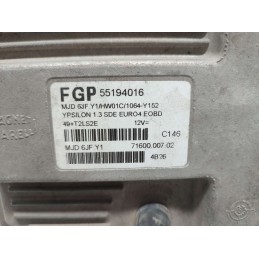 CENTRALINA MOTORE LANCIA YPSILON I 843 1.3 2003-11 MAGNETI MJD6JFY1 55194016