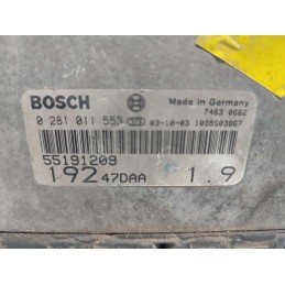 CENTRALINA MOTORE FIAT STILO 192 1.9 JTD 2001-10 BOSCH 0281011553 55191209 