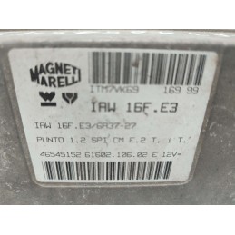 CENTRALINA MOTORE FIAT PUNTO 176 1.2 MAGNETI IAW16FE3 46545152 USATA