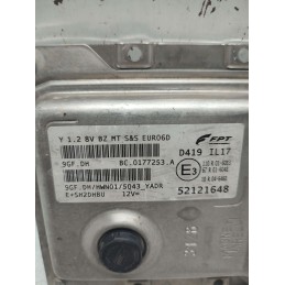 CENTRALINA MOTORE LANCIA YPSILON 4° SERIE 1.2 MAGNETI 52121648 USATA