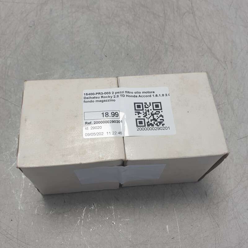 15400-PR3-003 2 pezzi filtro olio motore Daihatsu Rocky 2.8 TD Honda Accord 1.6.1.8 2.0 fondo magazzino