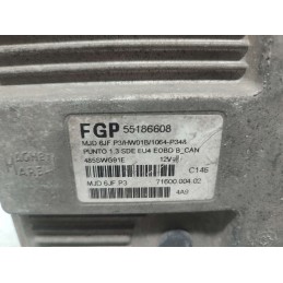 55186608 CENTRALINA MOTORE FIAT PUNTO 188 2° SERIE 1.3 MJT MARELLI MJD6JFP3 