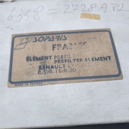FPA3165 filtro aria Soparis Renault R5 R18 R20 1972-84