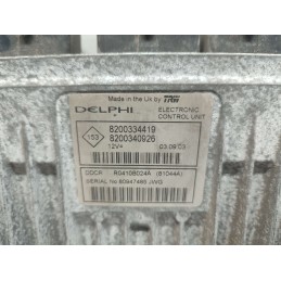 CENTRALINA MOTORE RENAULT MEGANE SCENIC MK2 1.5 DCI 2004 DELPHI 8200334419 8200340926 USATA