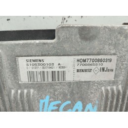 CENTRALINA MOTORE RENAULT MEGANE MK1 1.6 BENZINA 1995-03  SIEMENS S105300103A 7700865810 