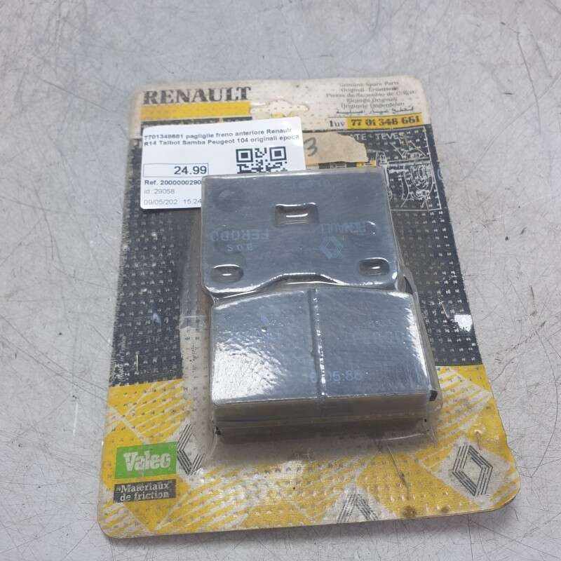 7701348681 pagliglie freno anteriore Renaulr R14 Talbot Samba Peugeot 104 originali epoca