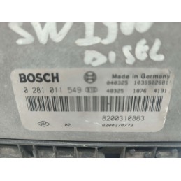 CENTRALINA MOTORE RENAULT MEGANE SCENIC 1.9 DCI BOSCH 0281011549 8200310863 USATA