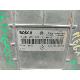 7700105953 CENTRALINA MOTORE RENAULT MEGANE SCENIC 1.9 DIESEL BOSCH 0281001809 