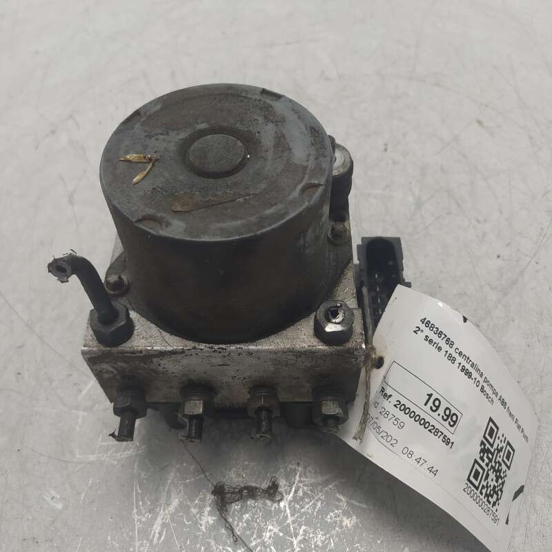 46836768 centralina pompa ABS freni Fiat Punto 2° serie 188 1999-10 Bosch