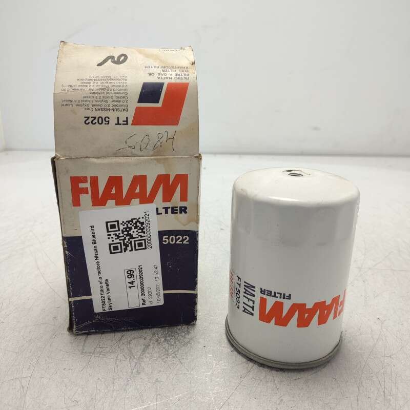 FT5022 filtro olio motore Nissan Bluebird Skyline Vanette 2.0 diesel