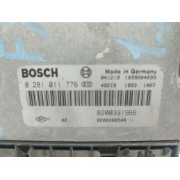 8200391966 CENTRALINA MOTORE RENAULT MEGANE SCENIC 1.9 2005 BOSCH 0281011776