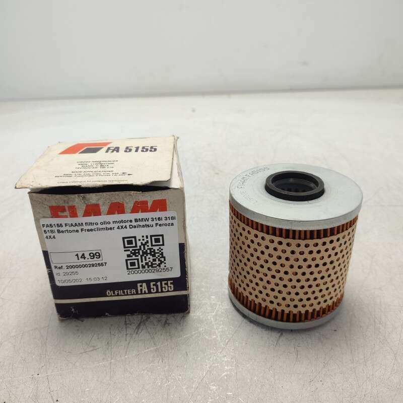 FA5155 FIAAM filtro olio motore BMW 316i 318i 518i Bertone Freeclimber 4X4 Daihatsu Feroza 4X4