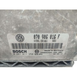 070906016F CENTRALINA MOTORE VOLKSWAGEN TOUAREG R5 2.5 TDI 2002 BOSCH 0281011258 