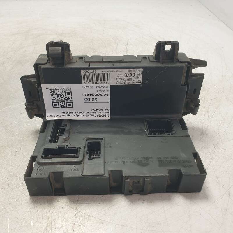 51740050 Centralina body computer Fiat Panda 169 1.2b 188a4000 2003 s118578030b 031118032746