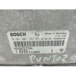 CENTRALINA MOTORE FIAT PUNTO 2° SERIE 1.9 JTD BOSCH 0281001955 46825756 USATA