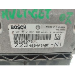 55206075 CENTRALINA MOTORE FIAT DOBLO' 1.9 JTD 2007 BOSCH 0281012865 