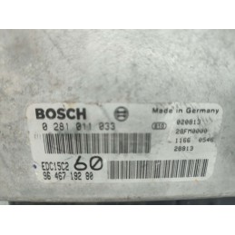 9646719280 CENTRALINA MOTORE FIAT ULYSSE 2.2 DIESEL 2002-08 BOSCH 0281011033 