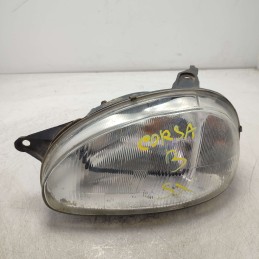 Faro fanale proiettore gruppo ottico frontale Opel Corsa B 1993-00 anteriore sinistra