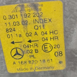 a1688201861 Faro fanale proiettore gruppo ottico frontale dx Mercedes Classe A W168 1997-04 1GANCIO ROTTO