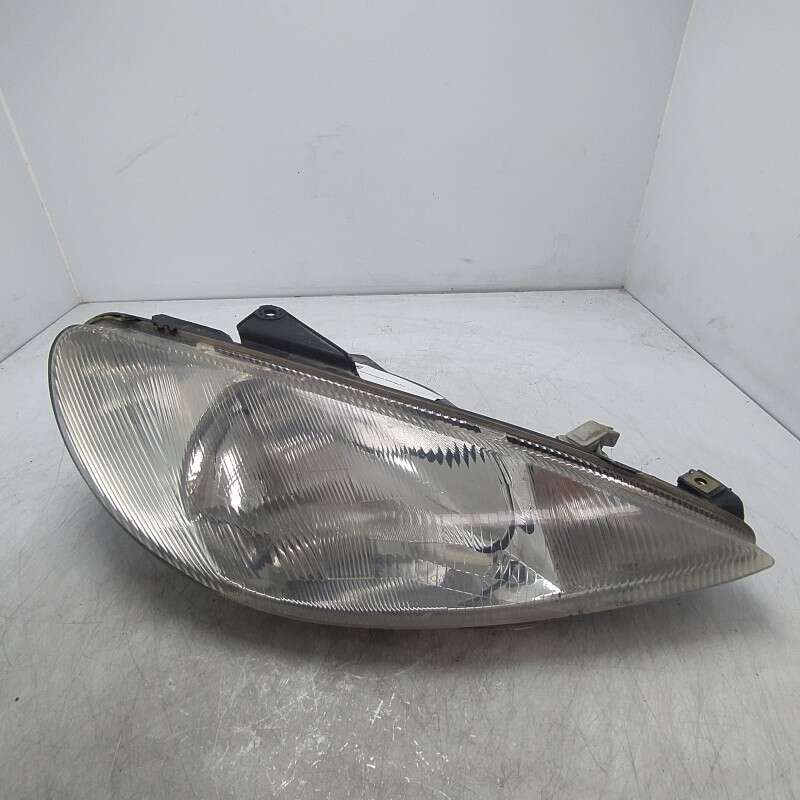 Faro fanale proiettore gruppo ottico frontale Peugeot 206 1999-09 ant DX