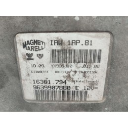 9639907880 CENTRALINA MOTORE PEUGEOT 206 1° SERIE 1.4 55KW MARELLI IAW1AP81 USATA