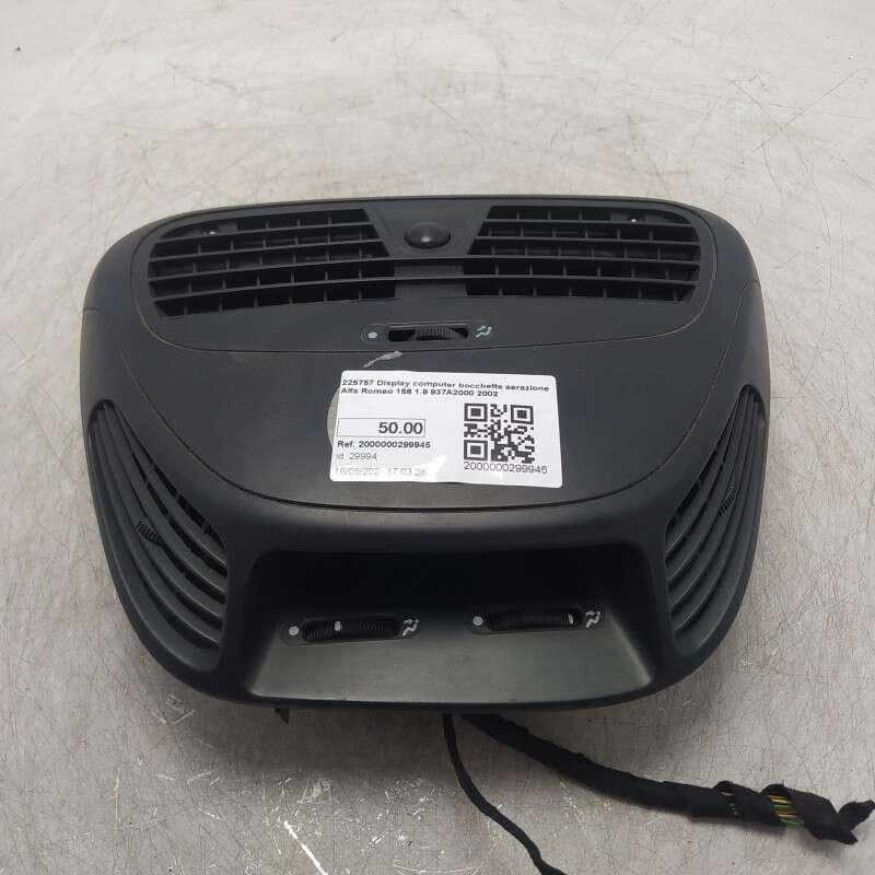 225757 Display computer bocchette aerazione Alfa Romeo 156 1.9 937A2000 2002