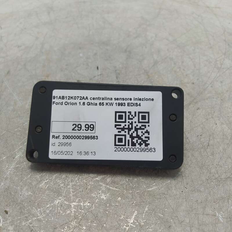 91AB12K072AA centralina sensore iniezione Ford Orion 1.6 Ghia 65 KW 1993 EDIS4