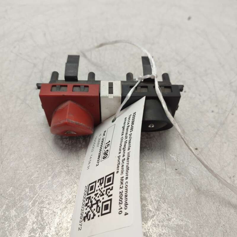 8200095493 pulsante interruttore comando 4 frecce Renault Megane Scenic MK2 2002-10 emergenza chiusura portiere