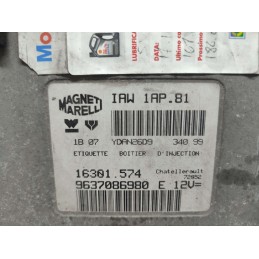9637086980 CENTRALINA MOTORE PEUGEOT 206 1° SERIE 1.4 BENZINA MARELLI IAW1AP81 