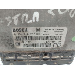 24417167 CENTRALINA MOTORE OPEL ASTRA G 2.0 DTI 16V 1999 BOSCH 0281010267 