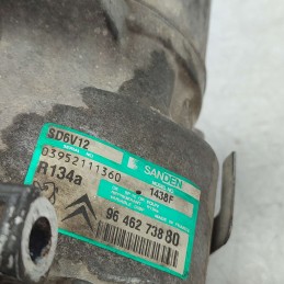 9646273880 compressore aria condizionata A/C clima Peugeot 206 1.4 HDI Sanden